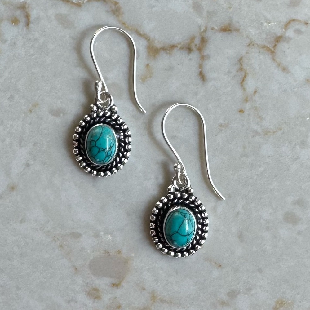 HP! 🎉🤍NWOT Sundance Desert Eclipse Earrings, Turquoise, Sterling Silver